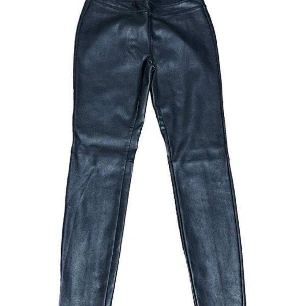 BLANK NYC Black Vegan Leather Leggings Size Small